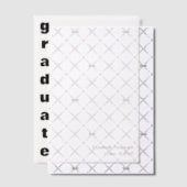 Afstuderen Bold Afstudeerder Naam Klasse van 2025 Vellum Uitnodigingen (Offset (Uitnodiging))