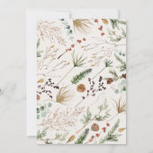 Afstuderen boog 1 foto natuurlijk botanisch modern aankondiging (Achterkant)