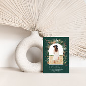 Afstuderen boog 1 foto natuurlijk botanisch modern aankondiging