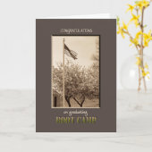 Afstuderen Boot Camp Felicitaties vlag Kaart (Gele Bloem)