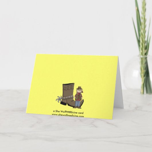 Afstuderen Boot & Spur - Western Kaart (Achterkant)