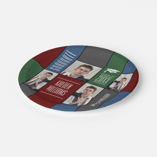 Afstuderen Bord modern aangepast fotopapier (Gekanteld)