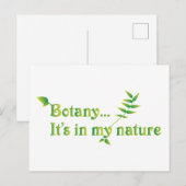 Afstuderen Botanist Funny Gezegde Briefkaart (Voorkant / Achterkant)