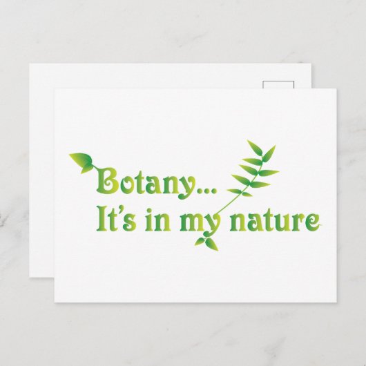 Afstuderen Botanist Funny Gezegde Briefkaart (Voorkant / Achterkant)