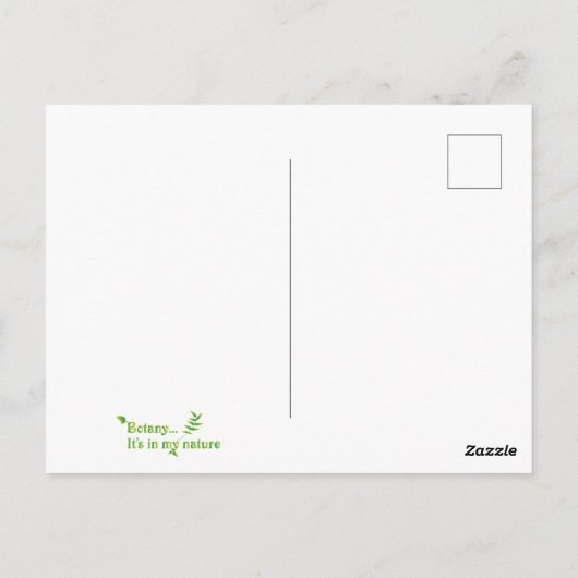 Afstuderen Botanist Funny Gezegde Briefkaart (Achterkant)