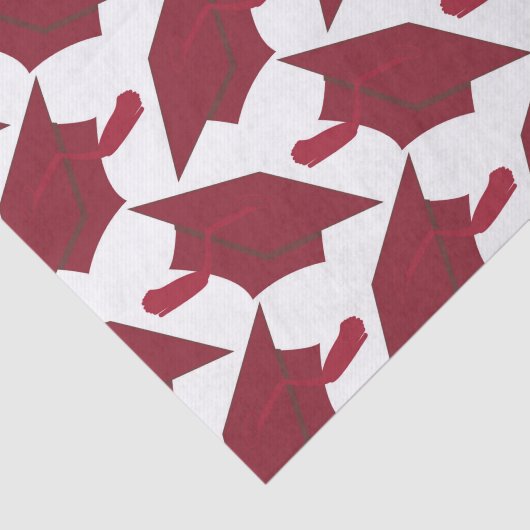 Afstuderen Bourgogne en witte graten Tissuepapier (Detail)