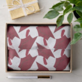 Afstuderen Bourgogne en witte graten Tissuepapier (Geschenk)