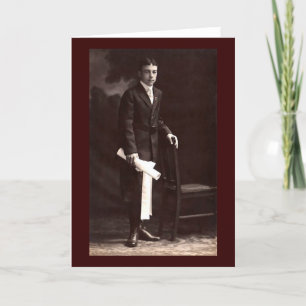 Afstuderen Boy Kaart