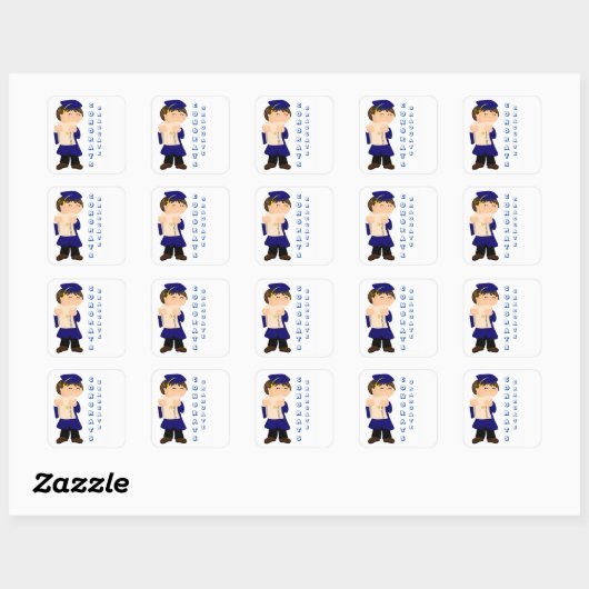 Afstuderen Boy Sticker (Vel)