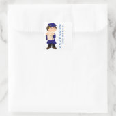 Afstuderen Boy Sticker (Tas)