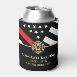 Afstuderen brandweerkorps Rood Line Fire Academy Blikjeskoeler