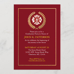 Afstuderen brandweerman   Uitnodiging tot uittredi