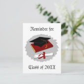 Afstuderen Briefkaart (Staand voorkant)