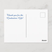 Afstuderen Briefkaarten Blauw en wit (Achterkant)