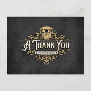 Afstuderen Briefkaarten, mannelijk Dank u kaarten