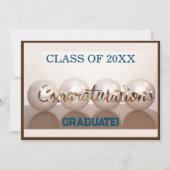 Afstuderen Bruin Gefeliciteerd met het Afstuderen  Kaart (Voorkant)