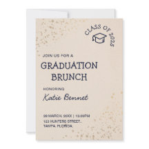 Afstuderen Brunch Elegant Eenvoudig Ontbijt