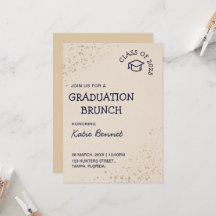 Afstuderen Brunch Elegant Eenvoudig Ontbijt