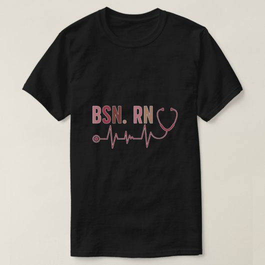 Afstuderen BSN Geregistreerd verpleegsterse Afstud T-shirt (Design voorkant)