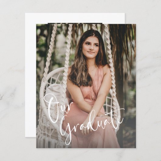 Afstuderen budgetbeheer minimalistisch script (Voorkant / Achterkant)