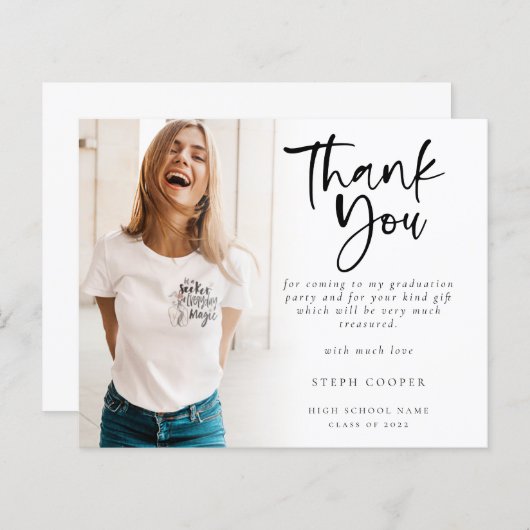 Afstuderen budgetfotoscript - Hartelijk dank (Voorkant / Achterkant)