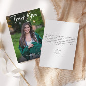 Afstuderen budgetvriendelijk script foto bedankkaart