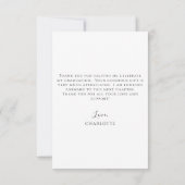 Afstuderen budgetvriendelijk script foto bedankkaart (Achterkant)