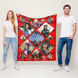 Afstuderen Buffalo fotocollage Fleece Deken