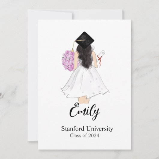 Afstuderen cadeau, afstudeerder pet, kaarten (Voorkant)