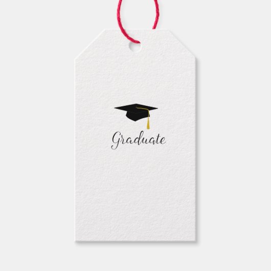 Afstuderen cadeau labels Pet Cadeaulabel (Voorkant)