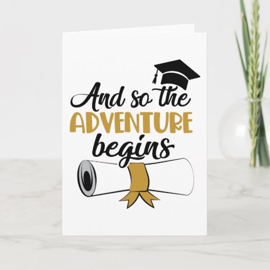 Afstuderen cadeau voor hem haar T-shirt Kaart (Voorkant)