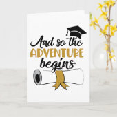 Afstuderen cadeau voor hem haar T-shirt Kaart (Gele Bloem)