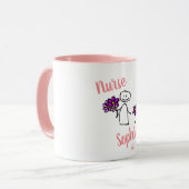 Afstuderen cadeau voor verpleegkundige gepersonali mok (Voorkant links)