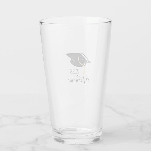 Afstuderen Cadeaudoos voor zwarte afmeting Glas (Achterkant)