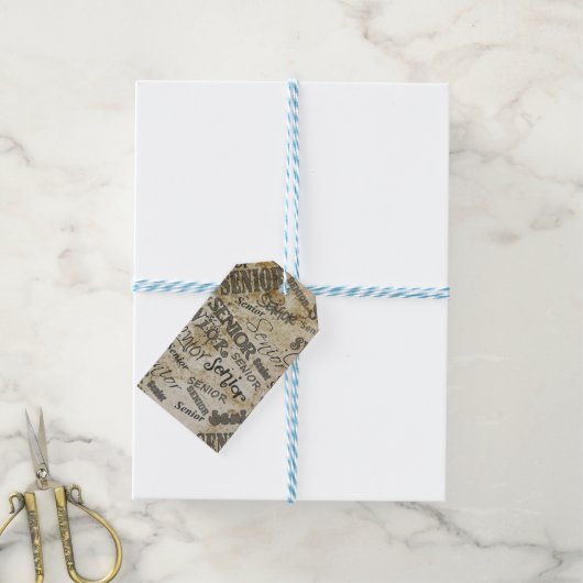 afstuderen cadeaulabel (Met Touw)