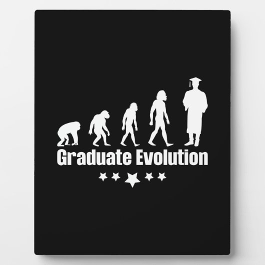 Afstuderen Cadeaus | Afstuderen evolutie Fotoplaat (Voorkant)