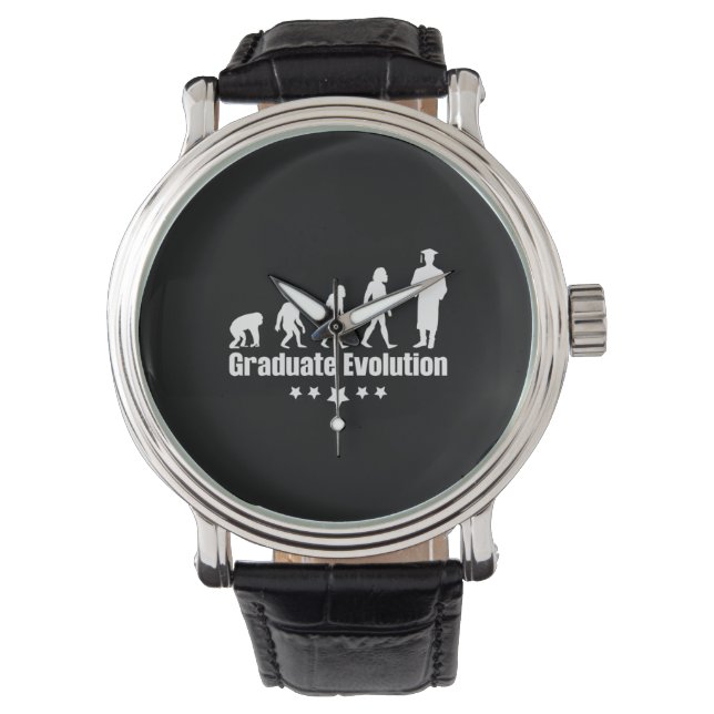 Afstuderen Cadeaus | Afstuderen evolutie Horloge (Voorkant)