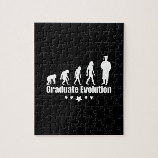 Afstuderen Cadeaus | Afstuderen evolutie Legpuzzel (Verticaal)