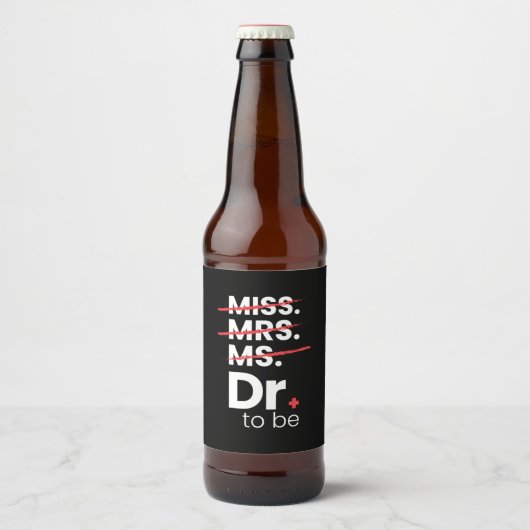 Afstuderen Cadeaus | Arts te worden Bier Etiket (Voorkant)