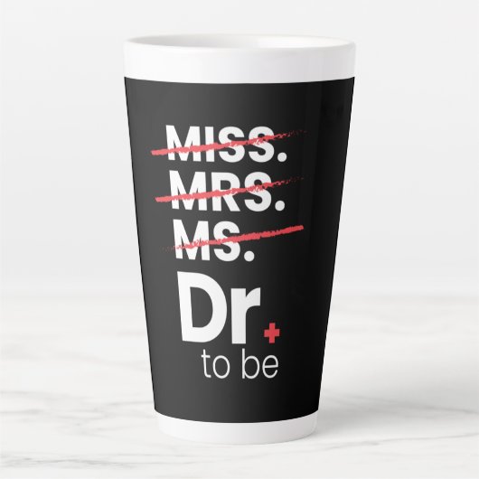 Afstuderen Cadeaus | Arts te worden Latte Mok (Voorkant)