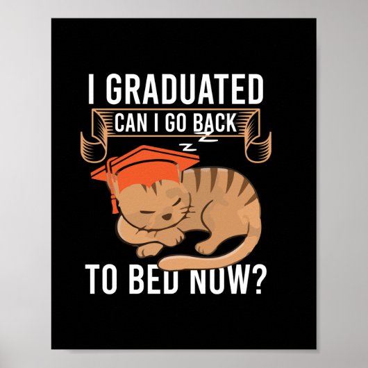 Afstuderen Cadeaus | Ik heb een graad en kan ik te Poster (Voorkant)