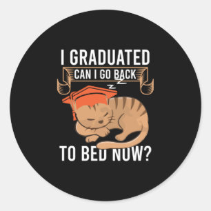 Afstuderen Cadeaus Ik heb een graad en kan ik te Ronde Sticker