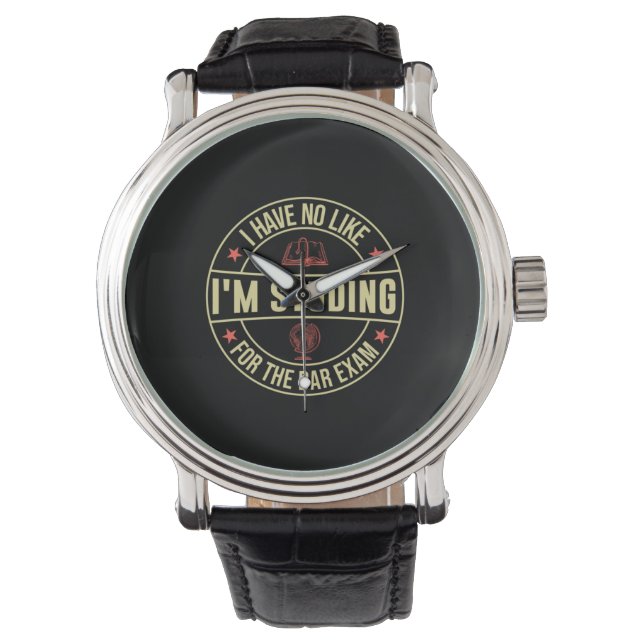 Afstuderen Cadeaus | Ik heb niet zoals ik studeer Horloge (Voorkant)