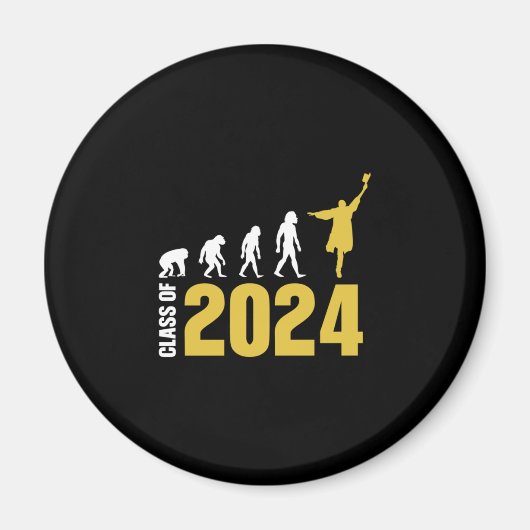 Afstuderen Cadeaus | Klasse 2024 Magneet (Voorkant)
