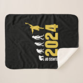 Afstuderen Cadeaus | Klasse 2024 Sherpa Deken (Voorkant (horizontaal))