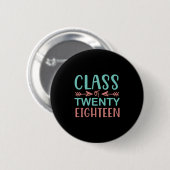 Afstuderen Cadeaus | Klasse van achtentwintig Ronde Button 5,7 Cm (Voorkant /achterkant)