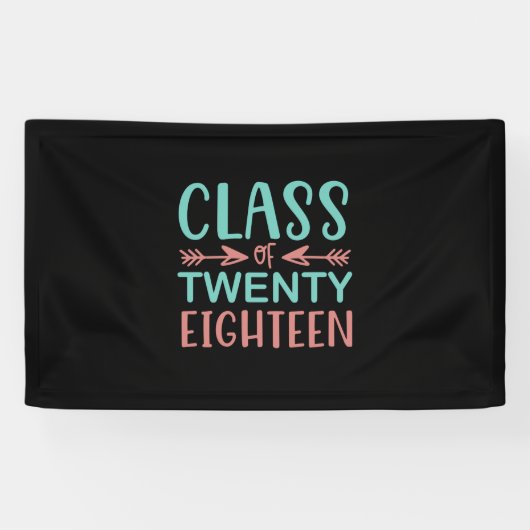 Afstuderen Cadeaus | Klasse van achtentwintig Spandoek (Horizontaal)
