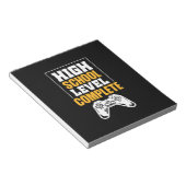 Afstuderen Cadeaus | Volledig op hoog niveau Notitieblok (Schuin)