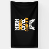 Afstuderen Cadeaus | Volledig op hoog niveau Spandoek (Verticaal)