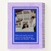 Afstuderen cadeaus voor de Iraanse zus Notitieboek (Achterkant)